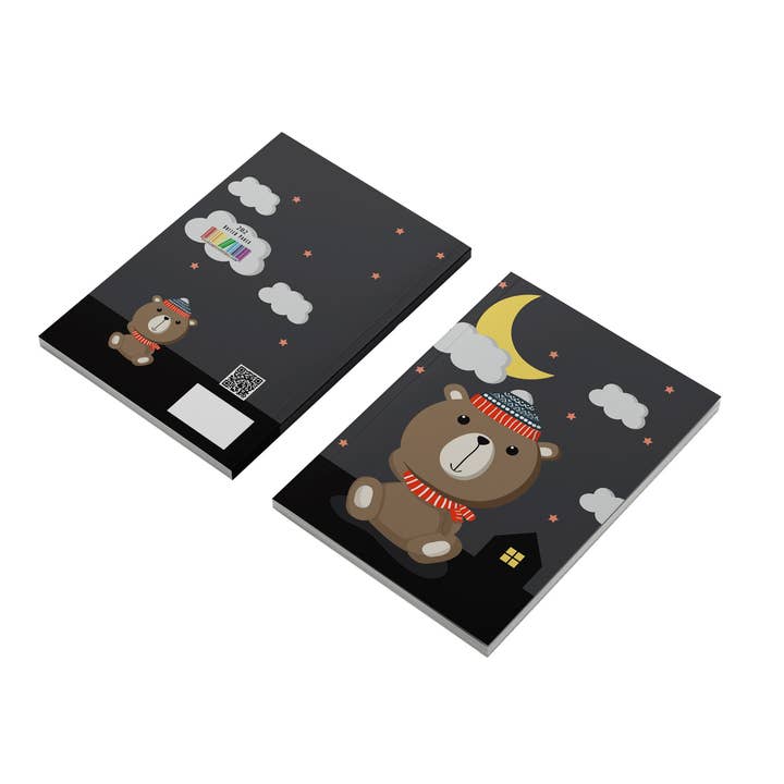 Quaderno con orso notturno per la vendita all'ingrosso da parte di Charlie's Bookstore