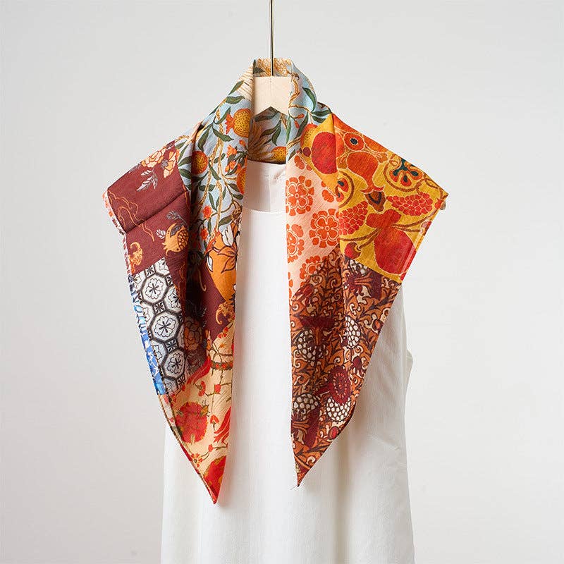 Marayn - Vendita all'ingrosso Sciarpa - Donna - Sciarpa in Misto Seta Leggera Primavera Estate Versatile6