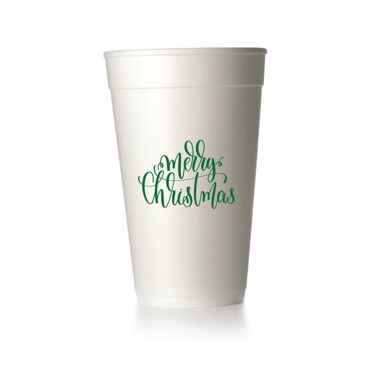 MADdesign - Wholesale Disposable Cup - Merry Christmas Script Cups2