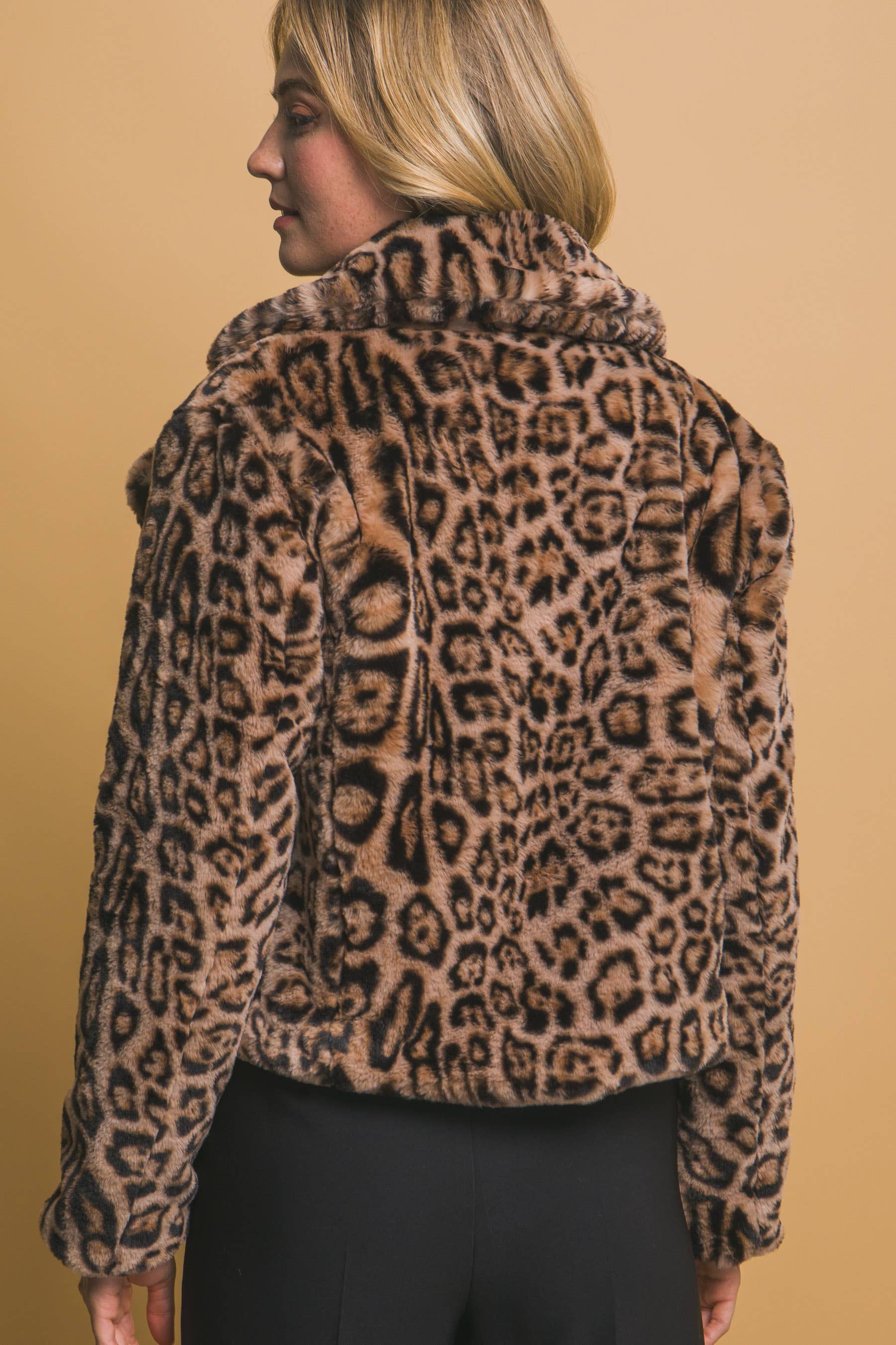 42POPS - Wholesale Jacket - Women's - ",...._ Leopard Print Faux Fur Jacket4
