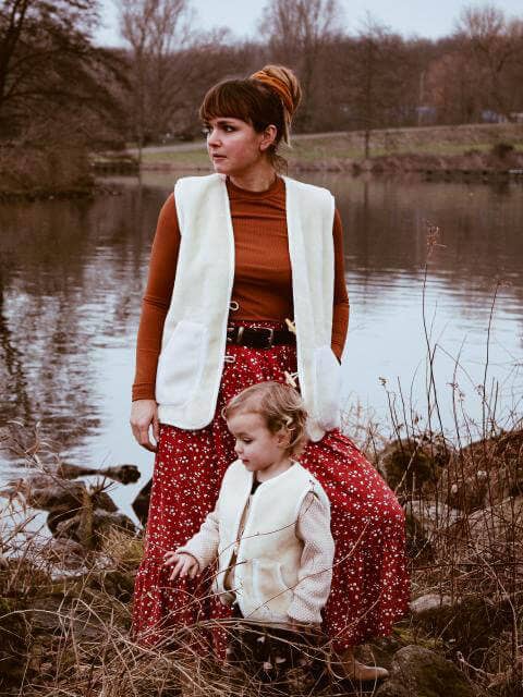 Schaapmaatje - Vente Veste sans manches – enfant - Gilet sans manches en laine beige Bébé/Enfant8