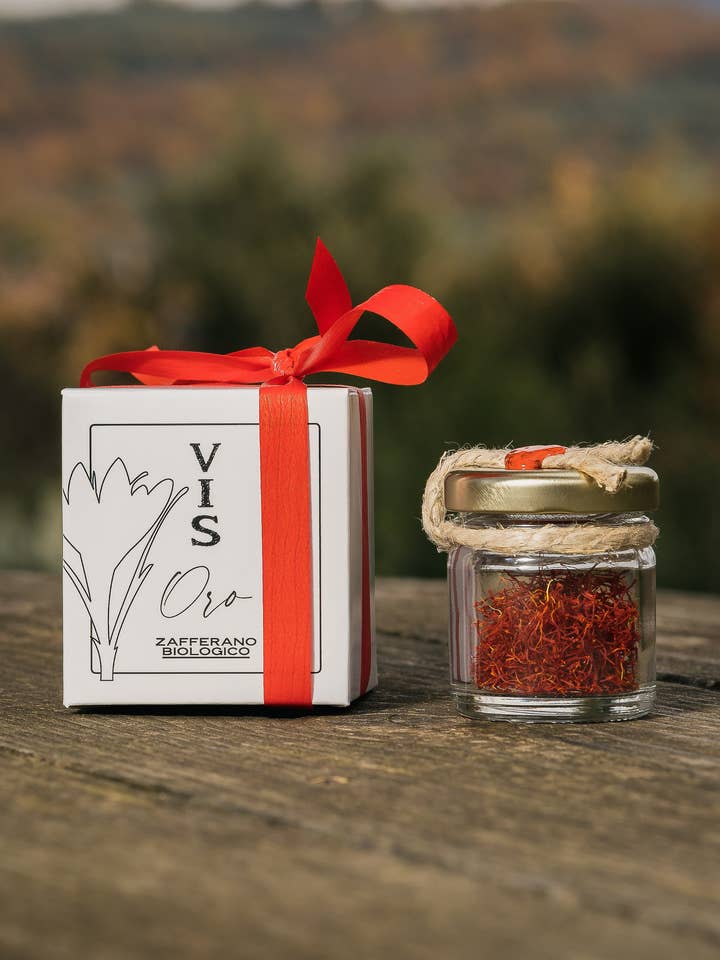 “VIS ORO” PURE ORGANIC saffron stigmas for wholesale by AGRICOLA TERRA FORTE