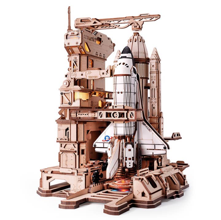 Magnote - Wholesale Puzzle - Adult - ROKR Space Shuttle Mechanical Wooden Gear 3D Puzzle Kit0