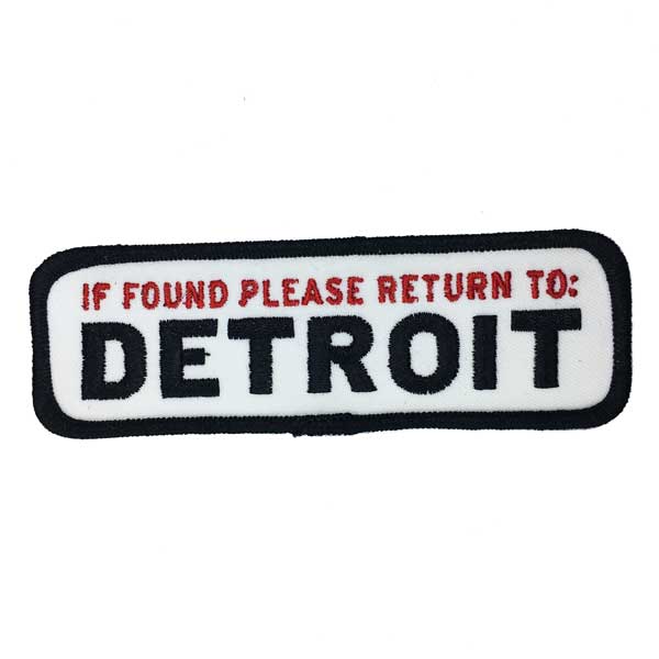 Detroit Shirt Co. - Vendita all'ingrosso Toppe - Patch - Se trovata, torna a Detroit0