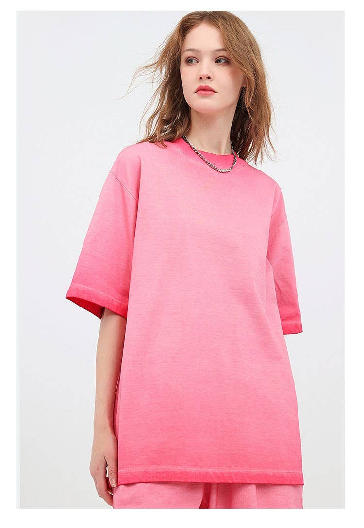 Hope & Sunshine - Vendita all'ingrosso Maglietta - Donna - Maglietta oversize sfumata7