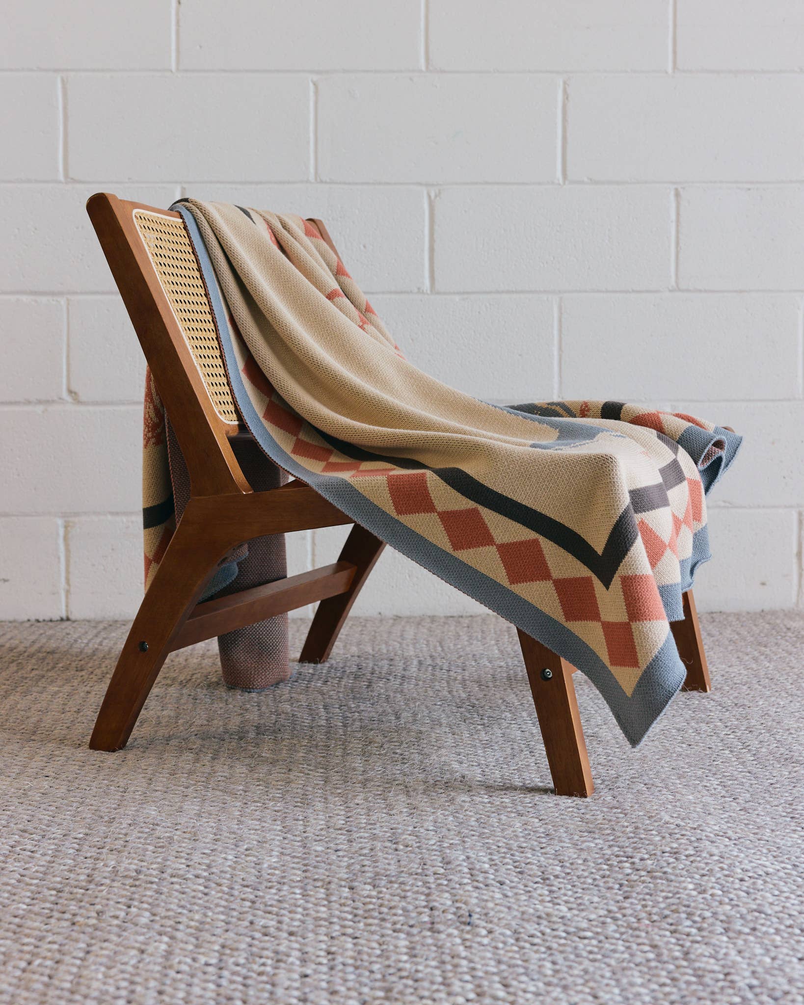 Biquette - Vendita all'ingrosso Plaid - Un Beau Poisson - Coperta da Lancio Lavorata a Maglia - Cotone - Prodotta negli USA17