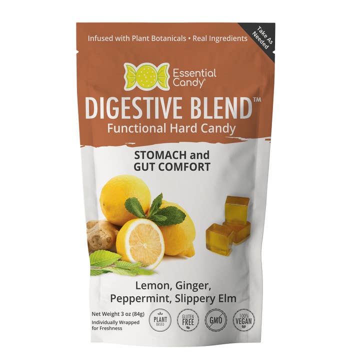 Essential Candy - Wholesale Hard Candy - Digestive Blend Hard Candy Lemon Ginger Peppermint