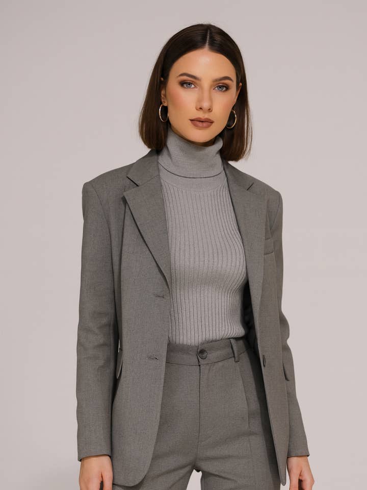 LUCCE - Wholesale Top - Maternity - Lurex turtleneck top - TP39690