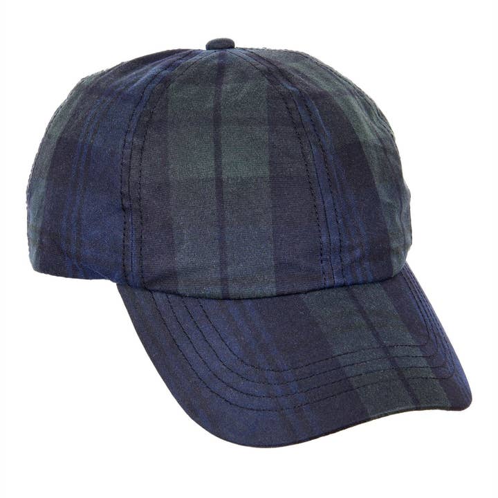 ZH214 Ewan Baseballcap mit tartan Wachsbeschichtung für den Großhandel von Heather Hats & Accessories