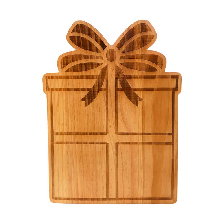 Christmas Gift Box Wood Board - 11.25" x 15" for wholesale by Creative Gifts International Inc.