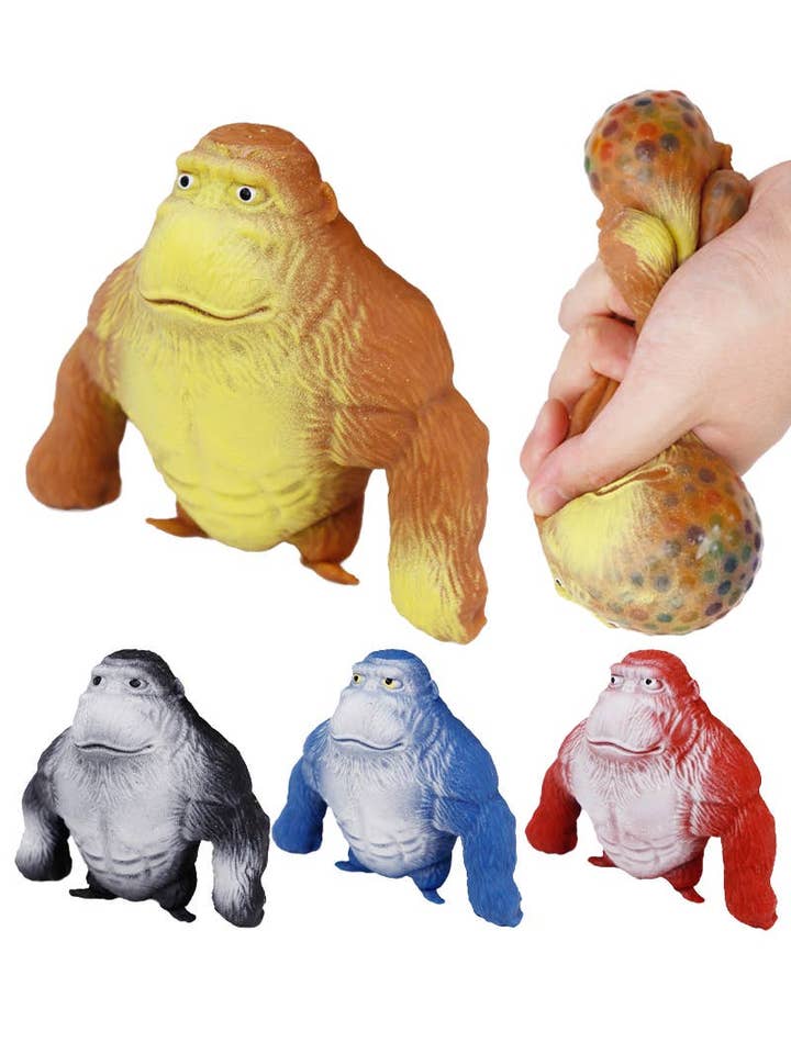 Met waterkralen gevuld met Squishy van Gorilla Monkey voor wholesale door Cap Zone