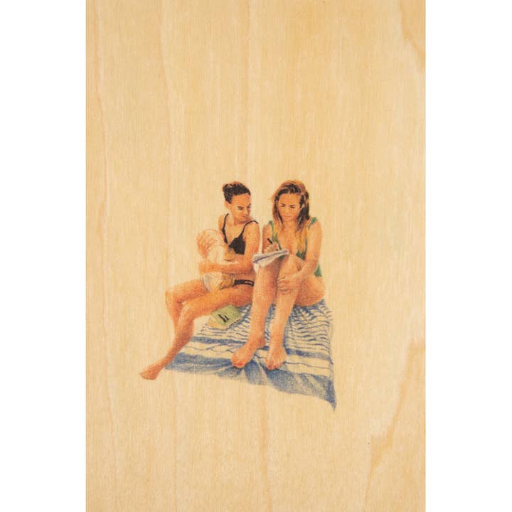 Wood Postcard Leisure Mots Fléchés F for wholesale by Woodhi