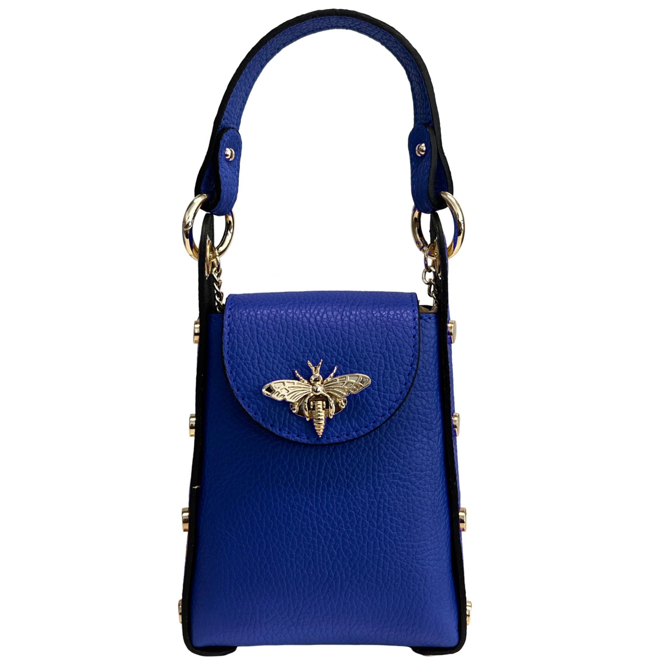 MODARNO - Wholesale Top Handle Bag - Women's - Modarno mini bag in genuine leather dollar with bee-shaped l23