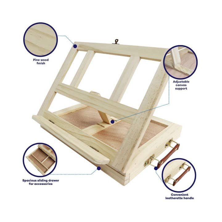 Mont Marte Usa, Inc. - Wholesale Easel - Table Easel with Drawer Signature6