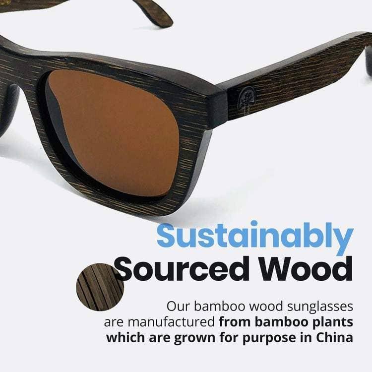 Eco Beach Ltd – wholesale Sunglasses – kids – Kids Dark Bamboo (6 to 12 yrs)4