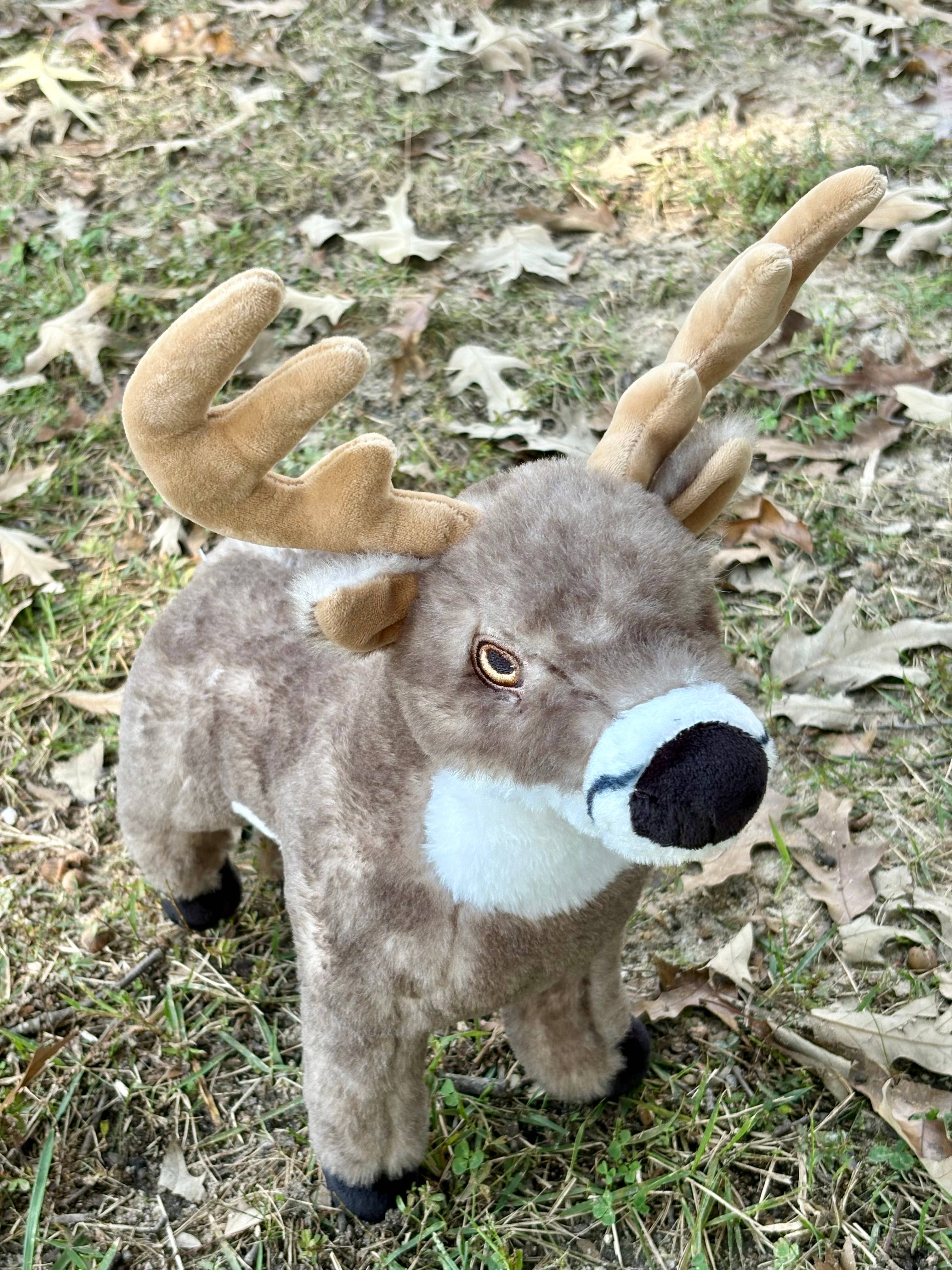 The Petting Zoo - Wholesale Stuffed/Plush Toy - Kids & Baby - Recycled Earth Keeperz White-Tailed Buck medium 12"2