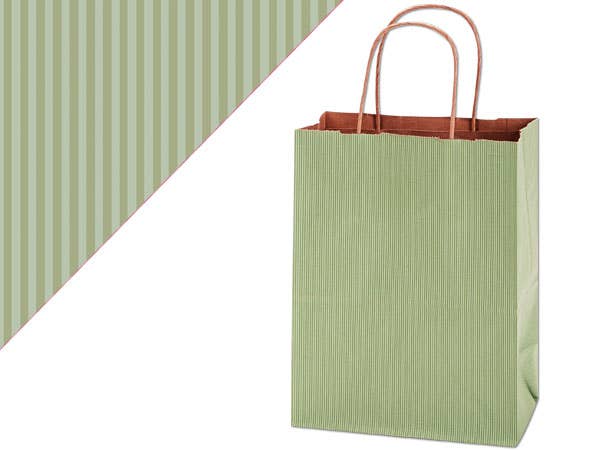 Nashville Wraps - Wholesale Gift Bag - Recycled Shadow Stripe Kraft Paper Retail Shopping Bags10