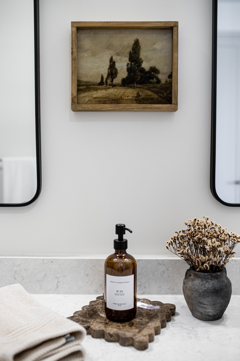 Luxe B Co - Vente Distributeurs de savon - Distributeur réutilisable de bouteille de savon ambre avec étiquette - Savon à vaisselle ou à mains  3