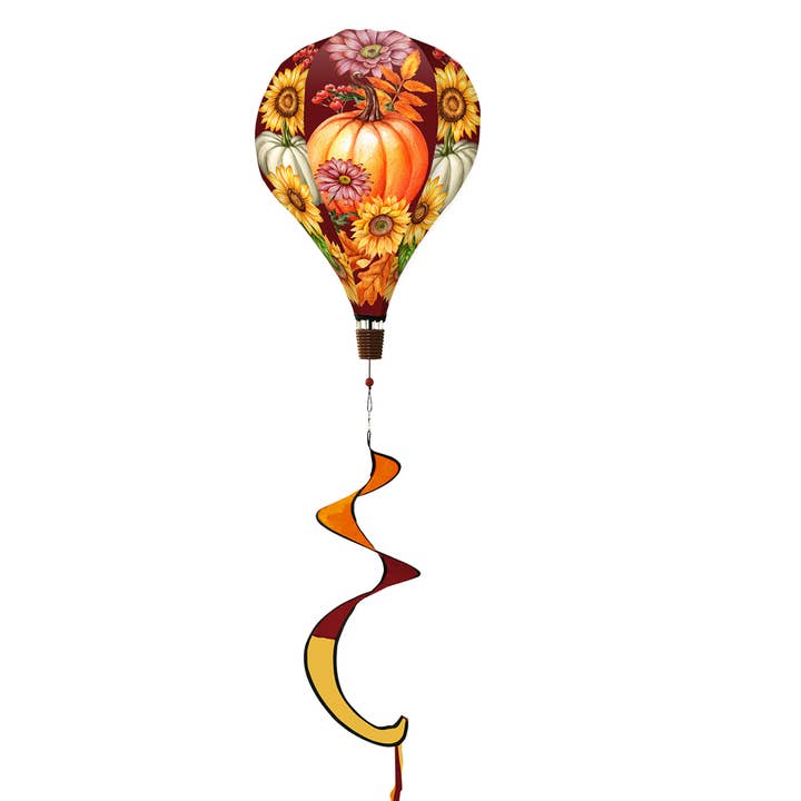 Fall Beauty Hot Air Balloon Spinner for wholesale by Briarwood Lane