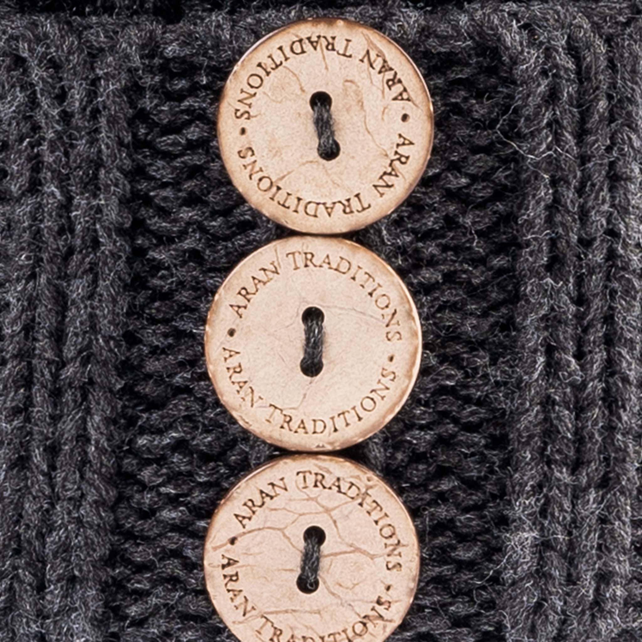 Aran Traditions - Wholesale Beanie - Women's - Aran Diamond Cable Button Hat7