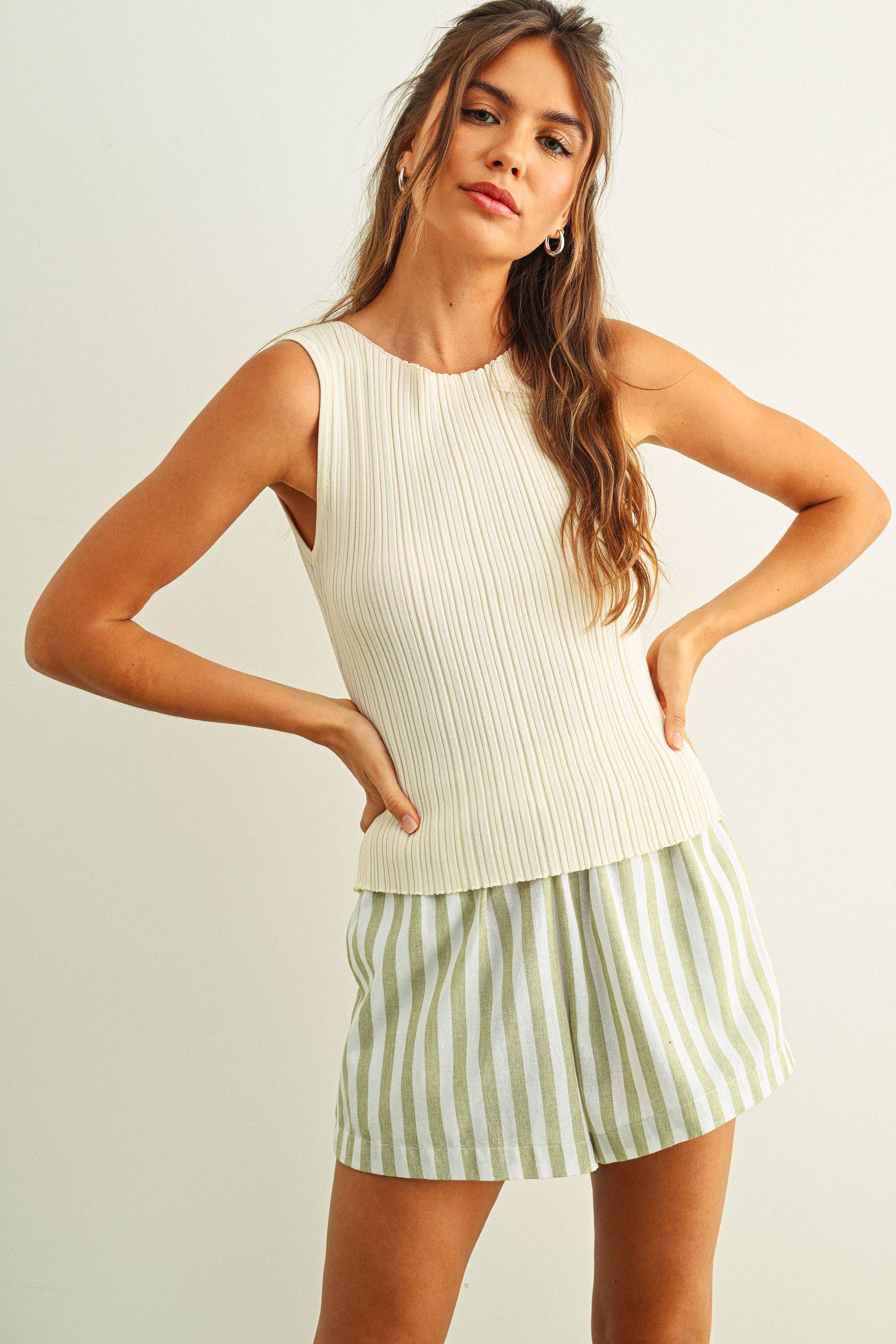 MIOU MUSE - Wholesale Knit Top - Women's - T3779   VISCOSE RIBBED KNITTED TOP20