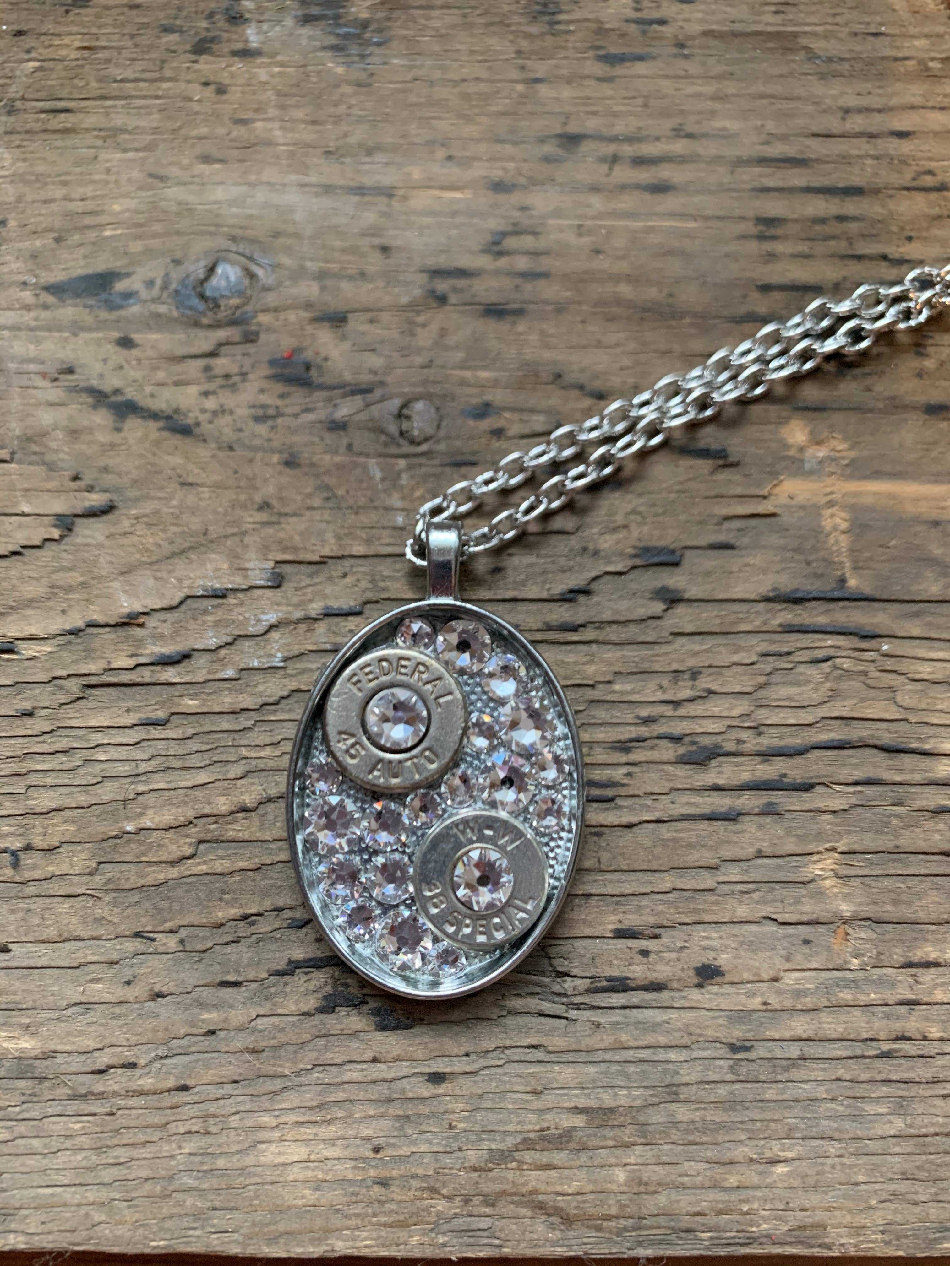 Jill's Jewels – Engroshandel Halskæde med vedhæng – Klar sølv Oval kugle halskæde1