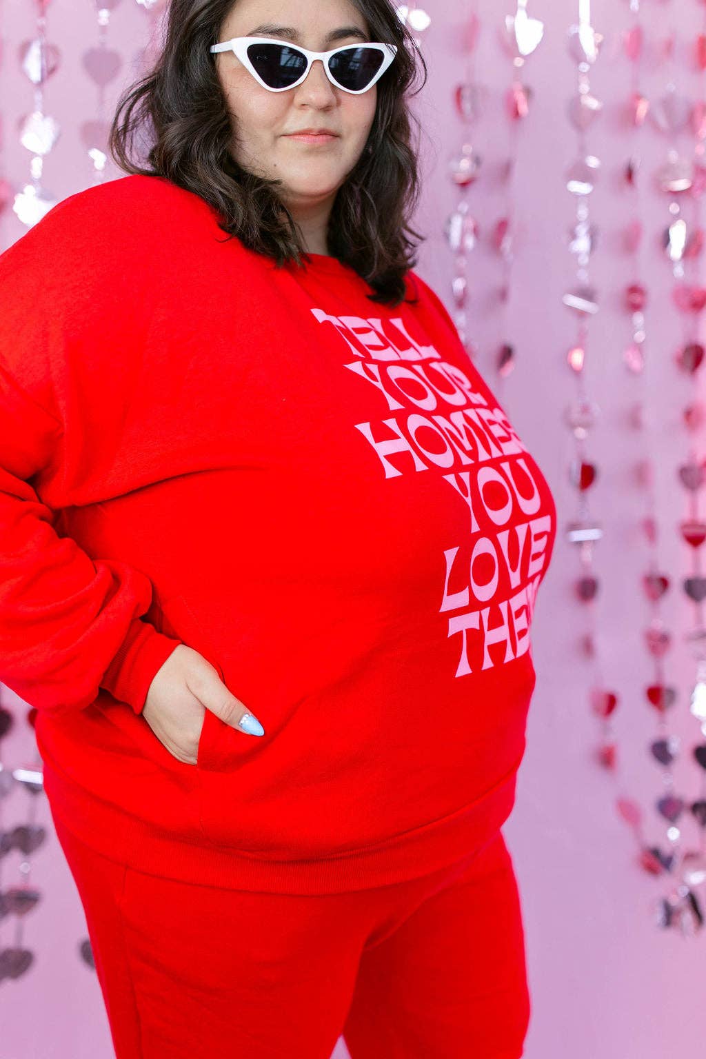 Taby Originals – Engroshandel Loungesæt - Dame – TABY ORIGINAL DESIGN: Fortæl dine venner, at du elsker dem i RØD*** PUFF*** & ULTRA SOFT***9