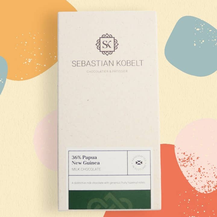 36% Papua Ny Guinea mælkechokolade for engroshandel hos Sebastian Kobelt Chocolatier