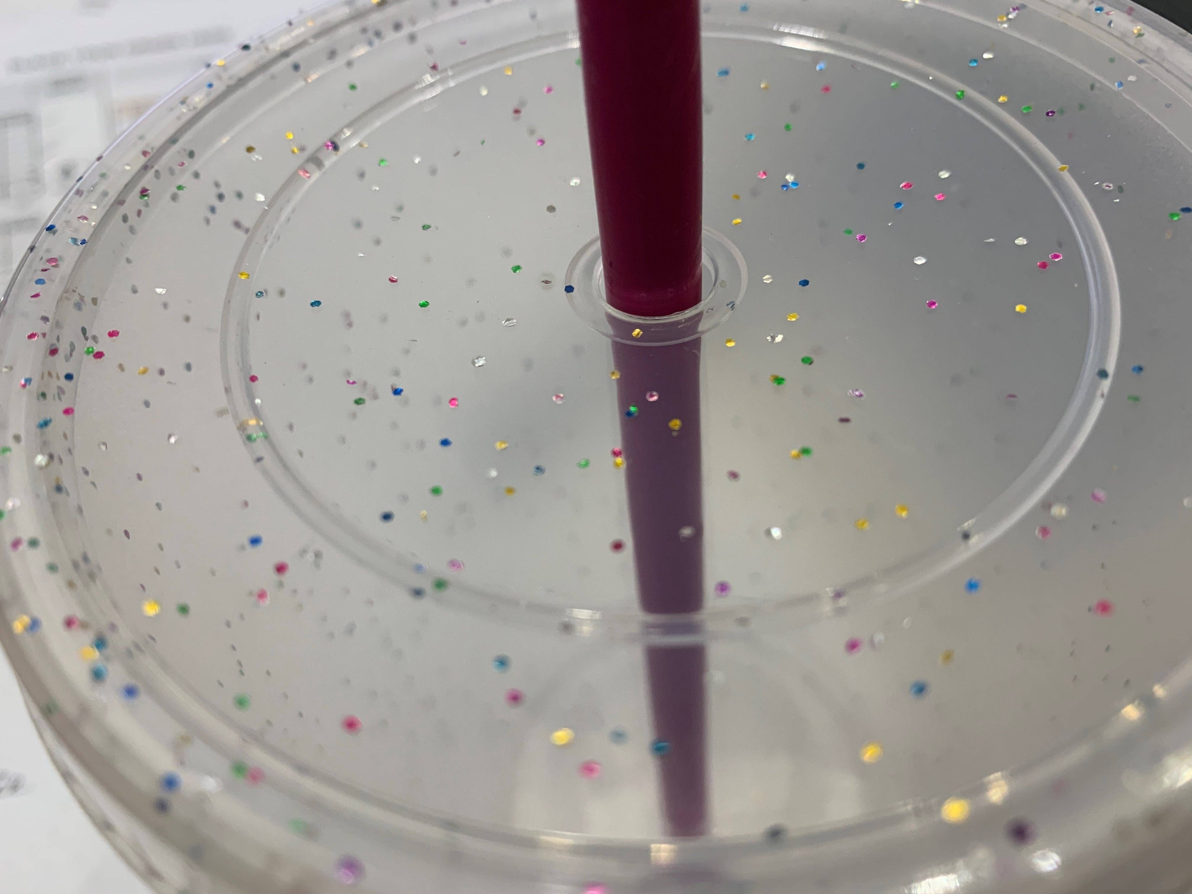 OMG Cups! - Wholesale Drinking Glass/Cup - Rainbow Glitter Cup (16oz)1