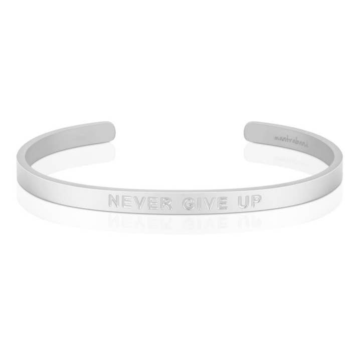 Never Give Up (BOLD) - Christmas gifts for wholesale by MantraBand