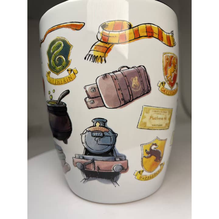Silver Buffalo - Wholesale Coffee Mug - Hogwarts Destination 25oz Jumbo Curved Ceramic Mug