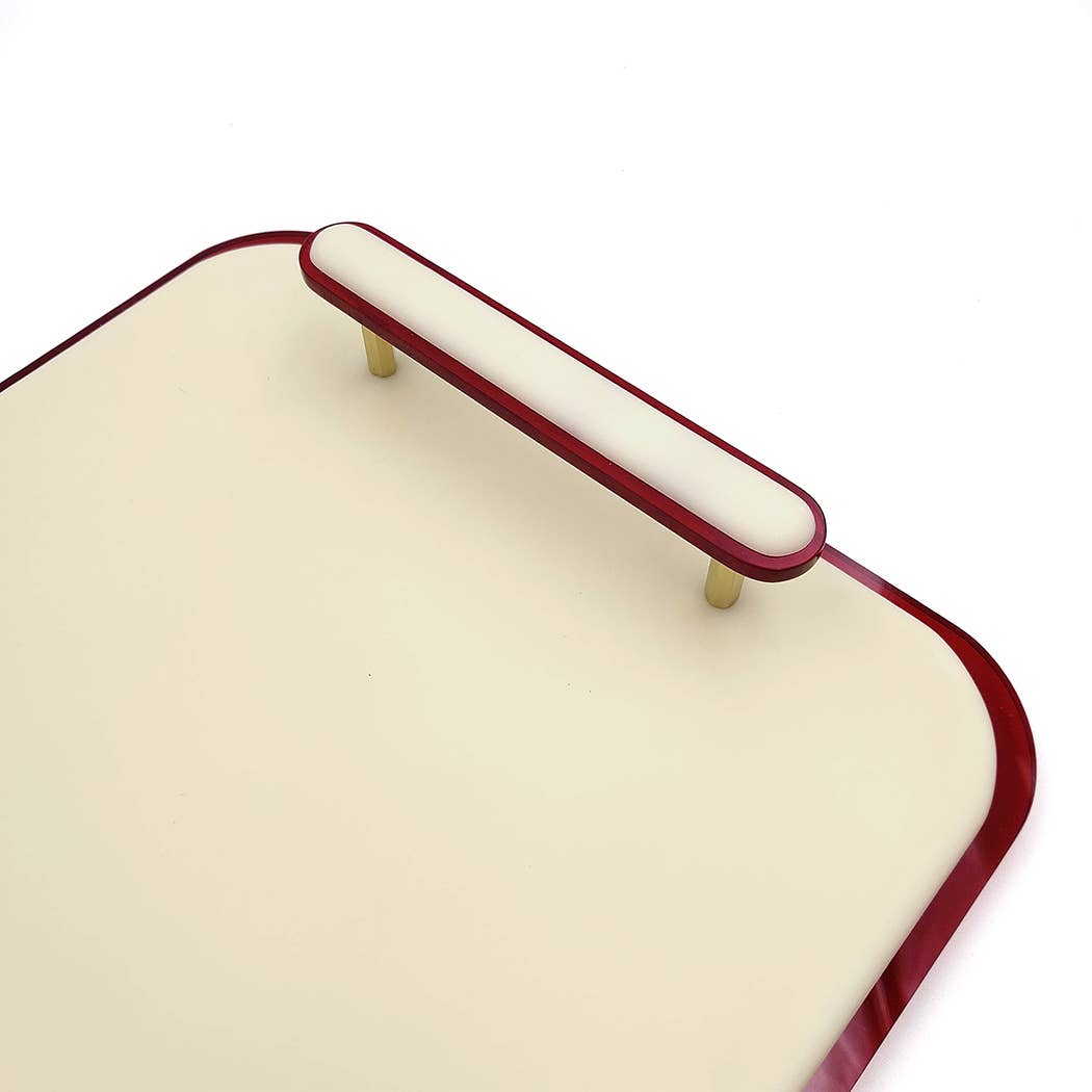 204 Haus Crafters – wholesale Decorative tray – Jetson Red Tray2