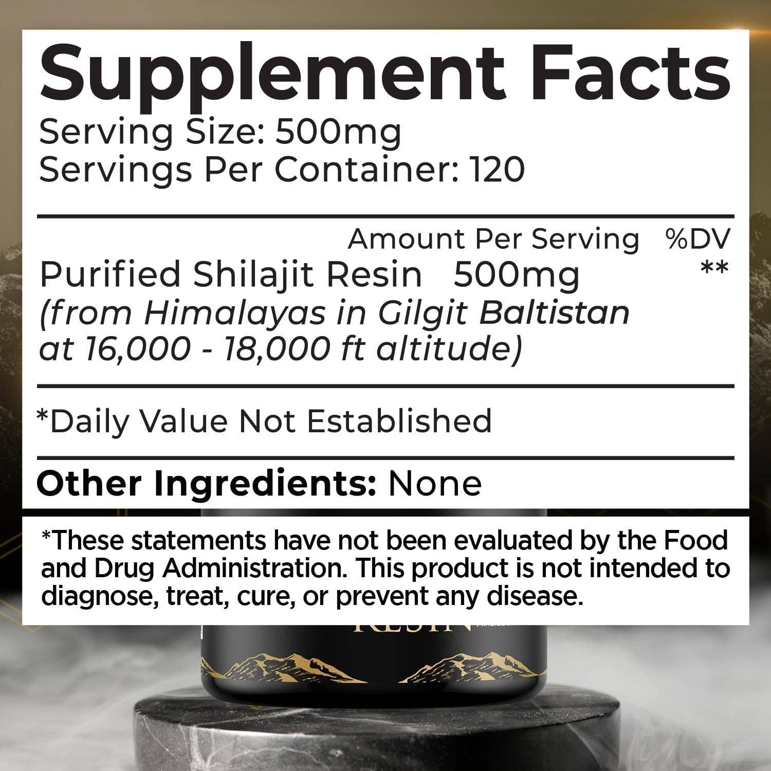 Health & Wellness Associates Inc. - Wholesale Oral Supplement/Vitamin - Pure Himalayan Organic Shilajit Resin 500mg Per Serving - 80% Fulvic Acid – 2 oz1