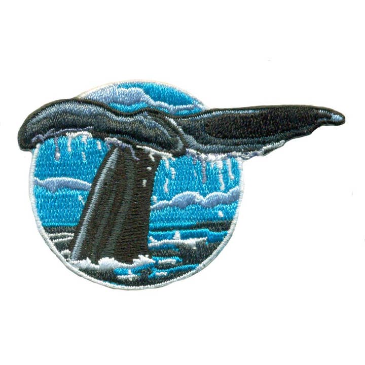 Little Critterz – Engroshandel Patch – Whale Tail Animal Patch - Jern-på