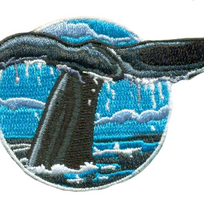 Whale Tail Animal Patch - Iron-on for wholesale by Little Critterz