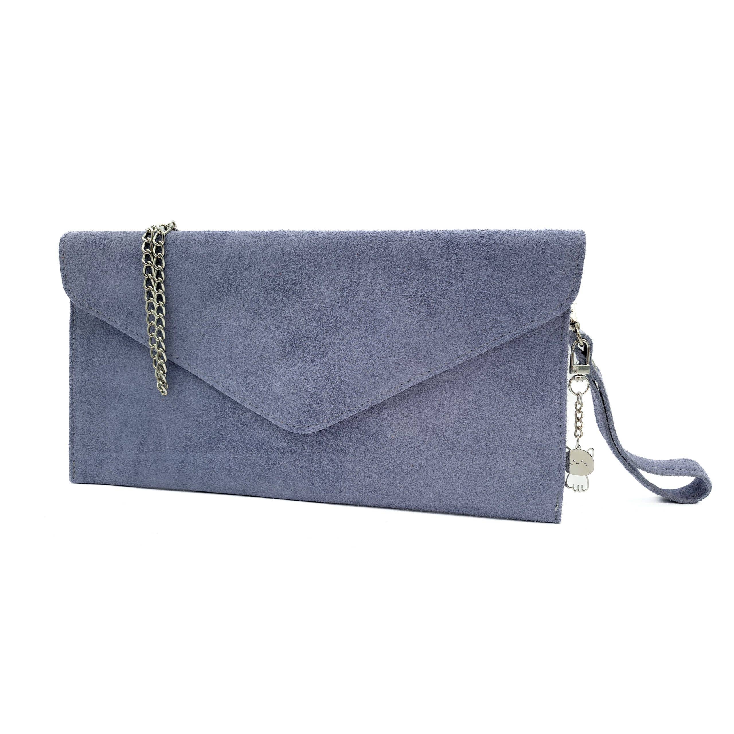 Ellas Trading - Wholesale Clutch Bag - Women's - Italian Suede Envelope Clutch Messenger Handbag24