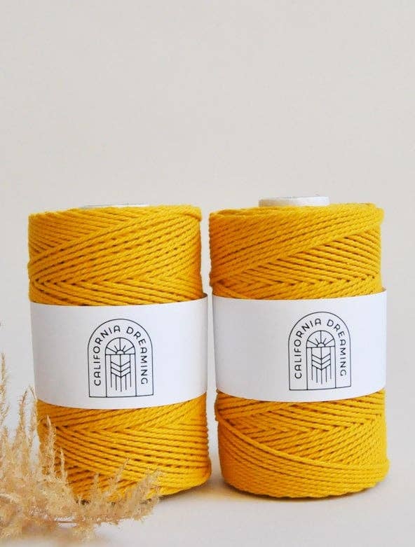 California Dreaming Macrame - Vente Fils à tricoter - Corde en coton recyclé torsadé de 2 mm | 130 m | plusieurs couleurs7