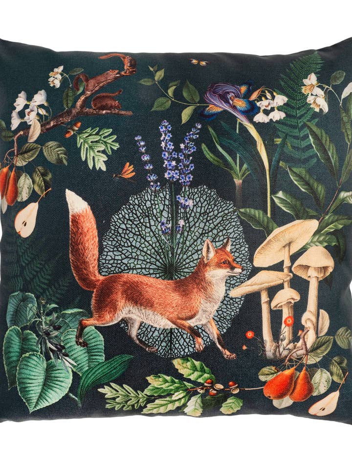 Fox Forest Pillow for wholesale by Muzaluci