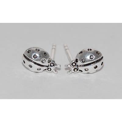 Semaki & Bird - Vendita all'ingrosso Orecchini a bottone - Orecchini a forma di coccinella - argento 925 Natural History1