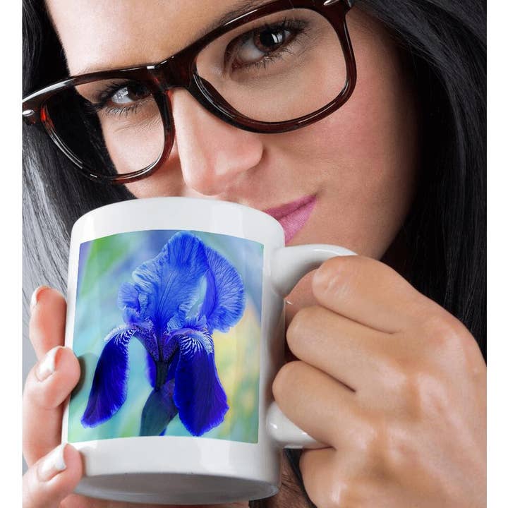 3dRose - Wholesale Coffee Mug - 3dRose, Painted Blue Iris, Mug9