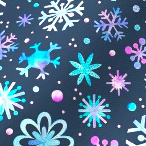 Winter Watercolor Snowflakes RUFFLECT® Dog Bandana for wholesale by RUFFLECT Dog Bandanas