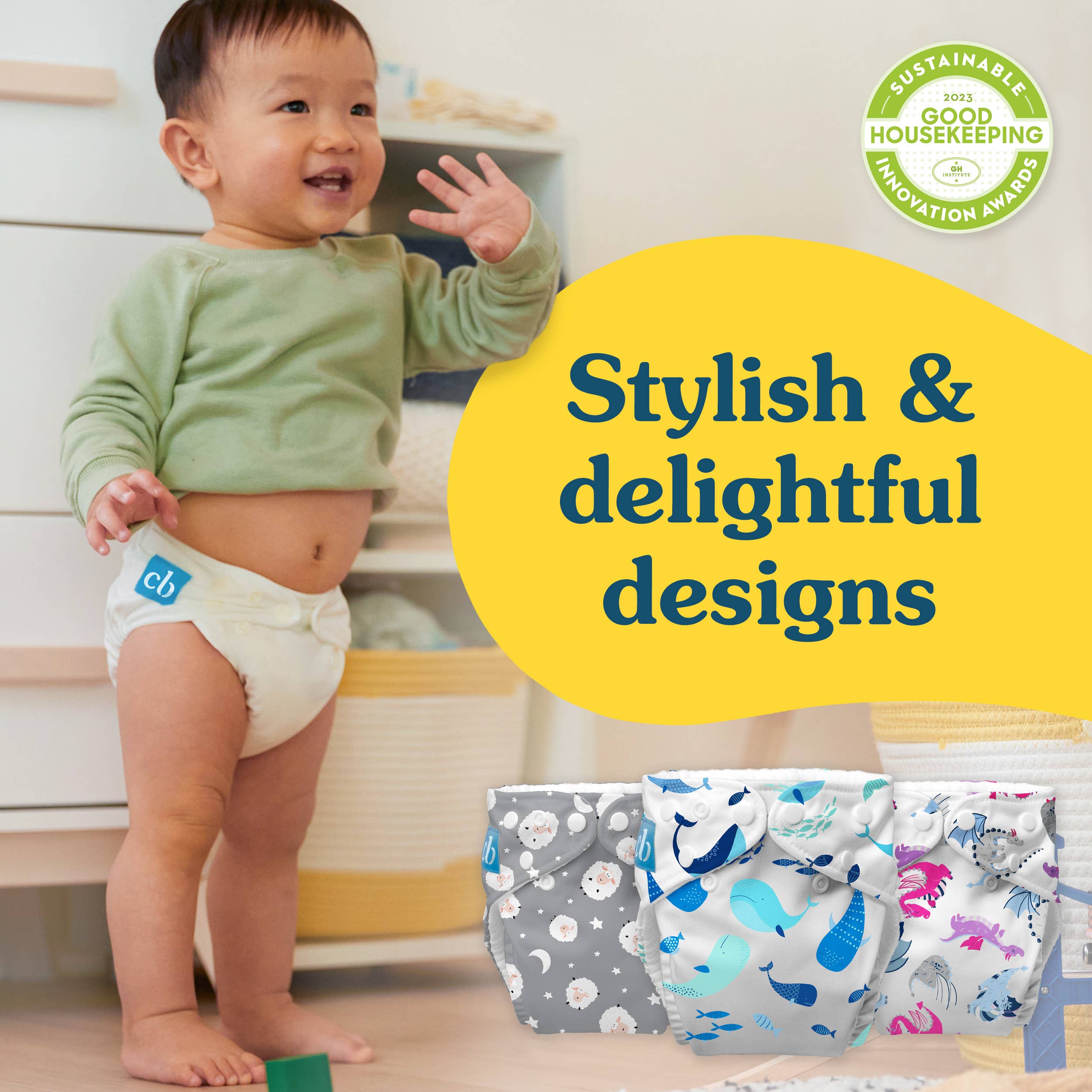 Charlie Banana CA - Wholesale Diaper (Cloth) - Baby - 3 Pack - Reusable Cloth Diapers One Size5
