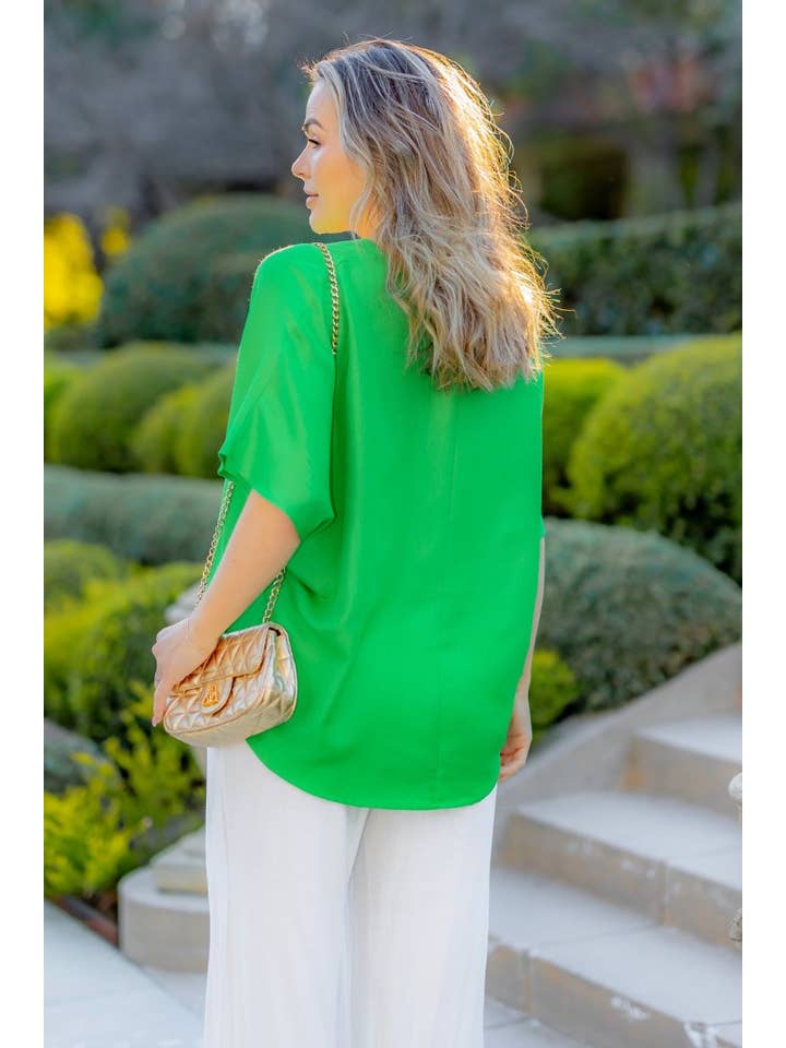 Gucci Green R602547 SOLID FLOWY TOP for wholesale on Faire3