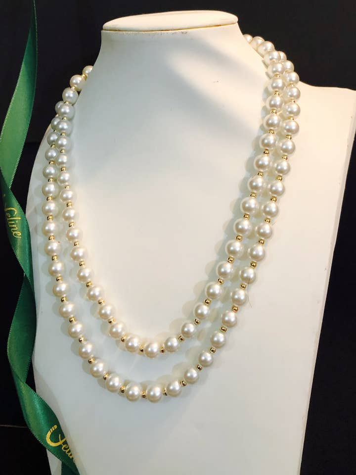 Sasha Fresh Water Pearl Necklace for wholesale by Feline Jewelry Studio Universe