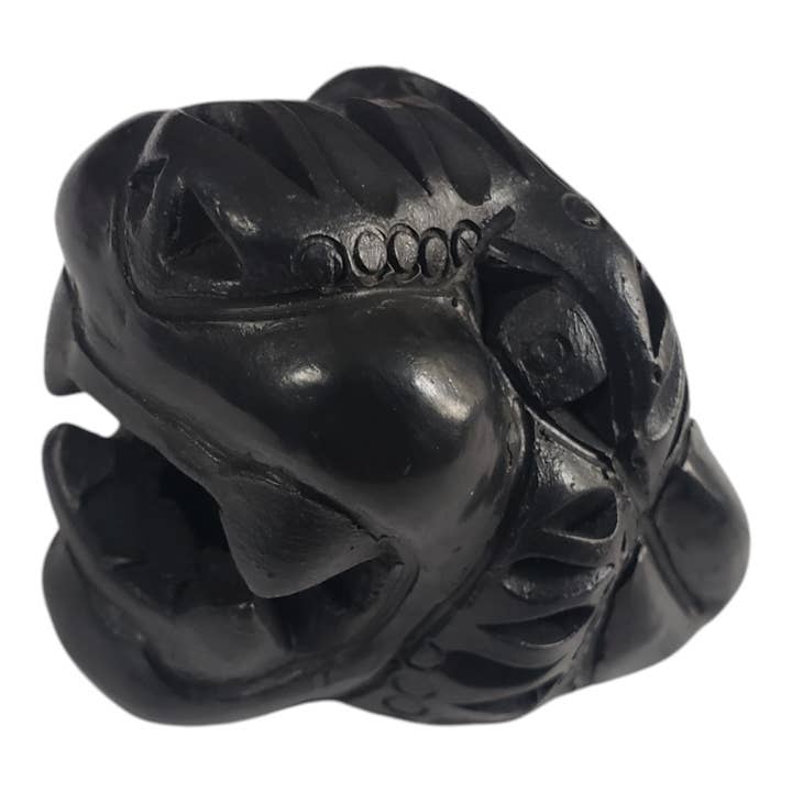 Tête de jaguar Barro Negro d'Oaxaca, Mexique pour la vente par The Little Pueblo