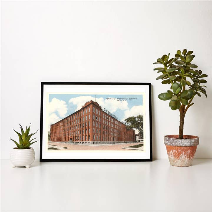 Found Image Press - Wholesale Art Print - Art Print NS-04 Remington Building, Ilion, New York1
