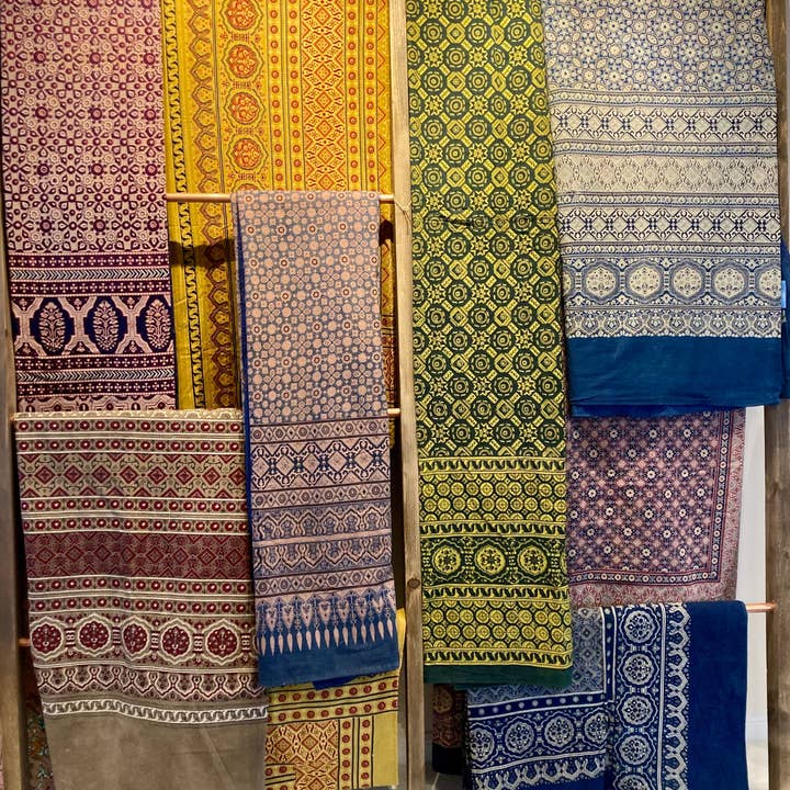 Ajrakh Block Printed Duvet Cover for wholesale by Beau Home Retail and Home Decor