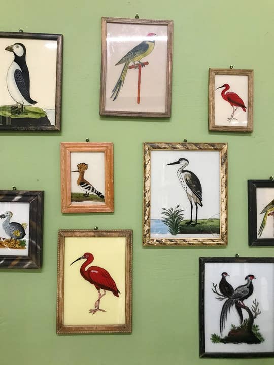 De Weldaad Authentic Interior - Wholesale Sconce - Glas schilderij vogel2