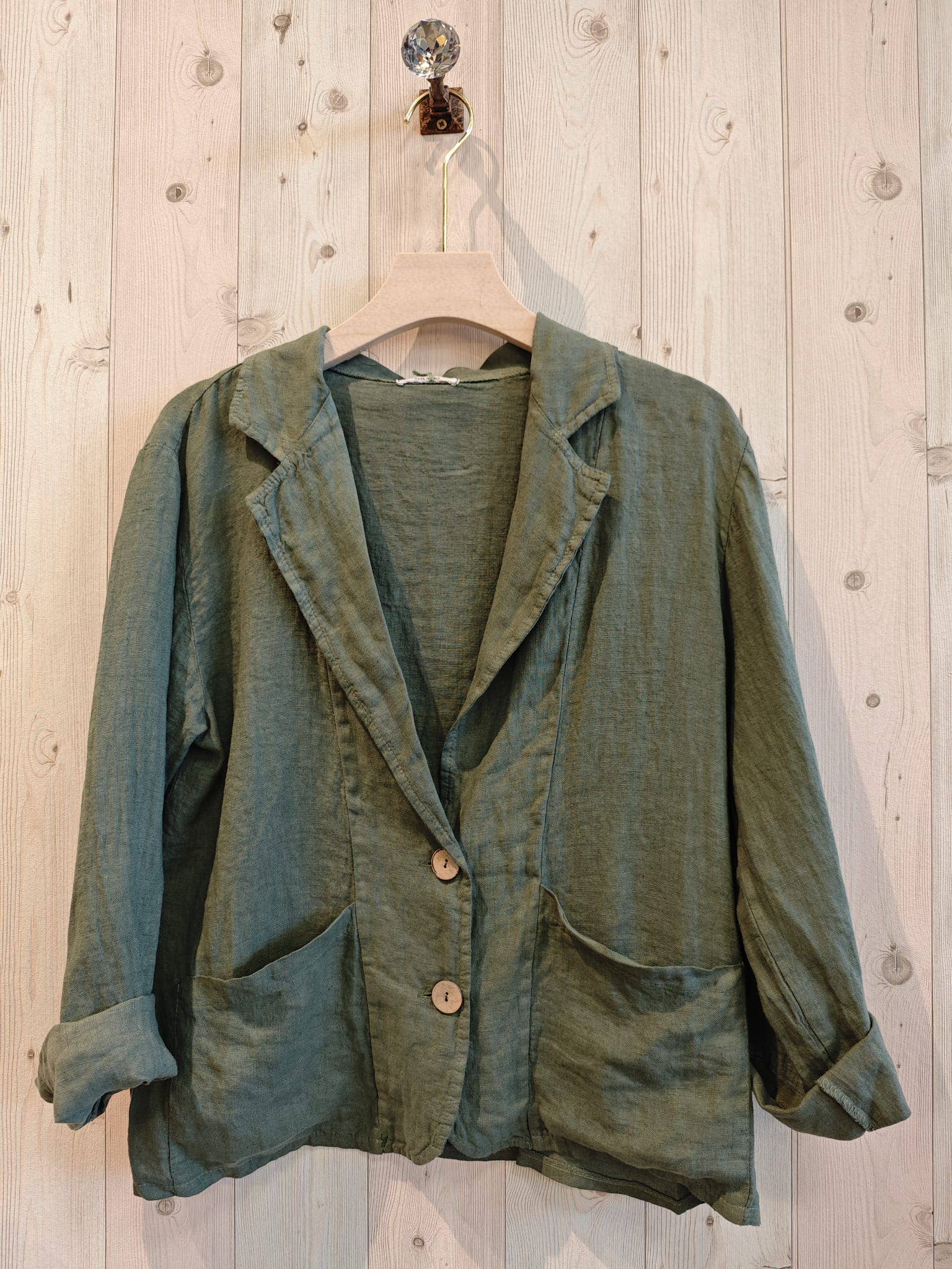 Linen & More - Wholesale Blazer - Women's - REF 17762 BLAZER TWO POCKETS 100% LINEN3