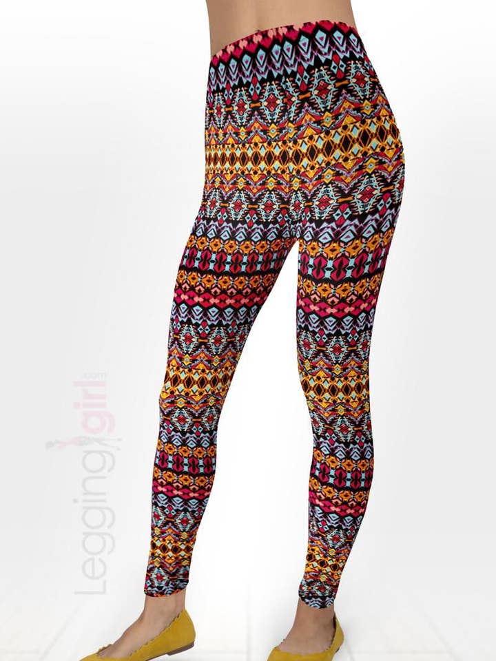 Daytime Traveler Printed FeatherSoft Women's Leggings for wholesale by LeggingGirl.com